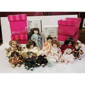 Marie Osmond Porcelain Doll Collection Tiny Tots Lot Of 11 Authentic‎